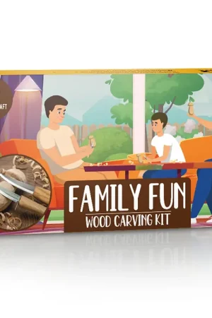Beavercraft Familie houtsnijset met twee messen Must-Have
