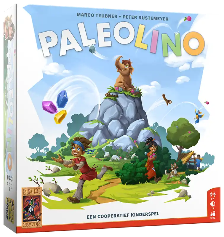 999 Games Paleolino, coöperatief bordspel, vanaf 5 jaar Seizoensaanbieding