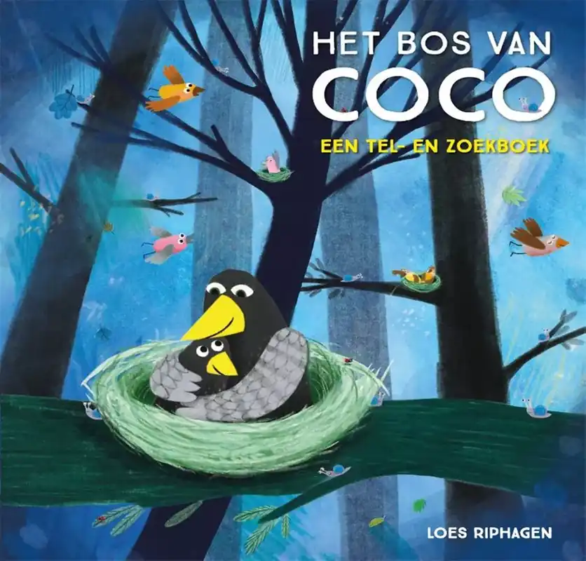 Tel- en zoekboek, het bos van coco, kartonboek vanaf 2 jaar Weekendaanbieding