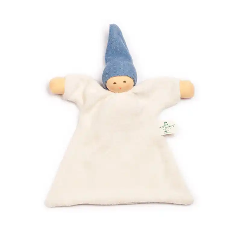 Laatste Versie Nänchen Natur Knuffelpopje Nuckel donkerblauw - speenknuffel