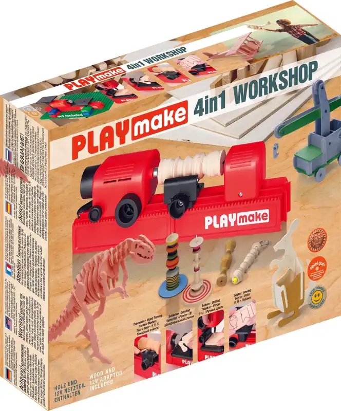 Laatste Kans The Cool Tool - Playmake 4 in 1 houtbewerking werkbank