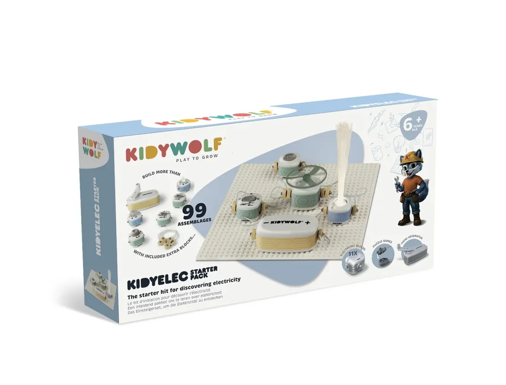 Kidywolf KidyElec - Mijn Eerste Elektriciteitsset, vanaf 6 jaar Weekendaanbieding