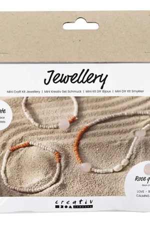 Creativ Mini Hobbyset Sieraden, Rozenkwarts ketting en armband Voordeelprijs