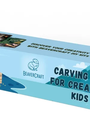 Beavercraft houtsnijset sparreboom voor kinderen Direct Beschikbaar