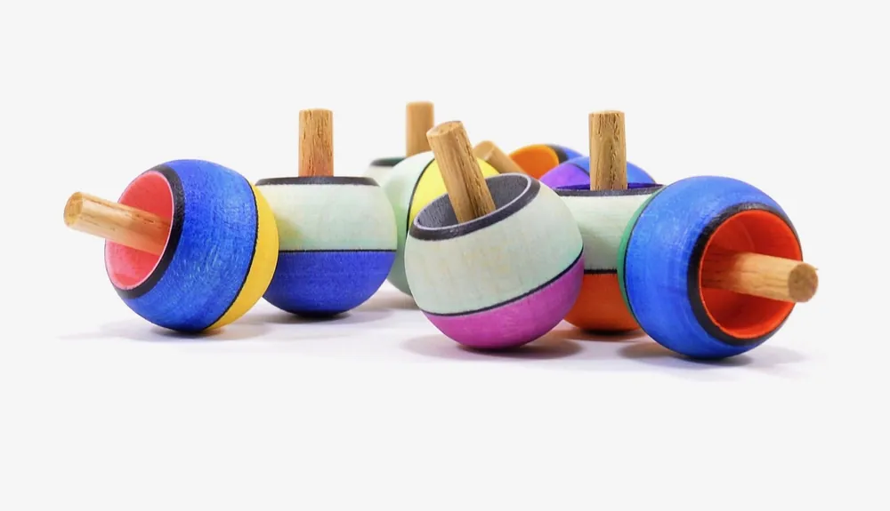 Mader Tol omdraaitol brede streep - confetti 32 mm Tijdelijk Beschikbaar