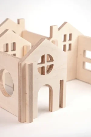 Flockmen City 8 houten gevels Gereduceerde Prijs