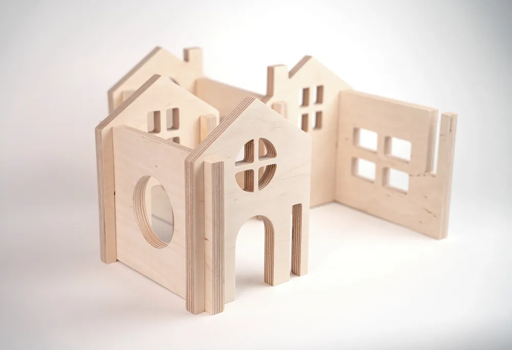 Flockmen City 8 houten gevels Gereduceerde Prijs