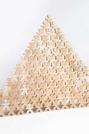 Flockmen houten poppetjes bouwspeelgoed 100 stuks Tijdelijk Beschikbaar