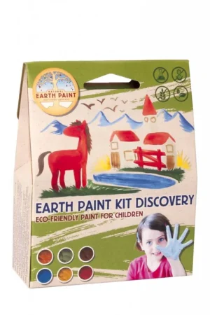 Kinderverf Natural Earth Paint Kit Discovery voor een liter natuurlijke verf Bestel Nu
