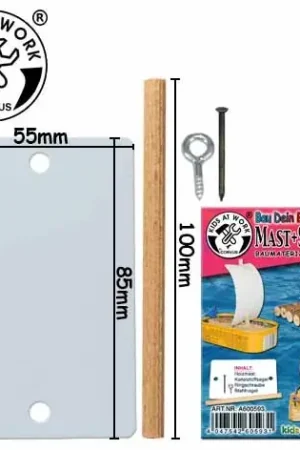 Bouw je eigen zeilboot of vlot - 1 mast en zeil Nu Kopen