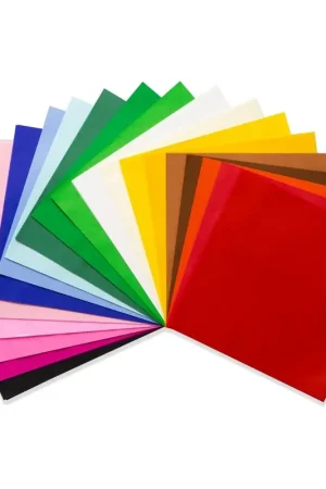 Mercurius Zijdevloeipapier 240 vel FSC blok 16 x 16 - 20 kleuren Gecertificeerd