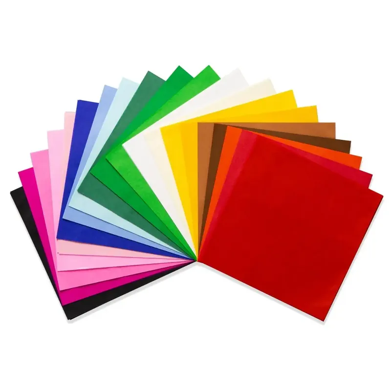 Mercurius Zijdevloeipapier 240 vel FSC blok 16 x 16 - 20 kleuren Gecertificeerd