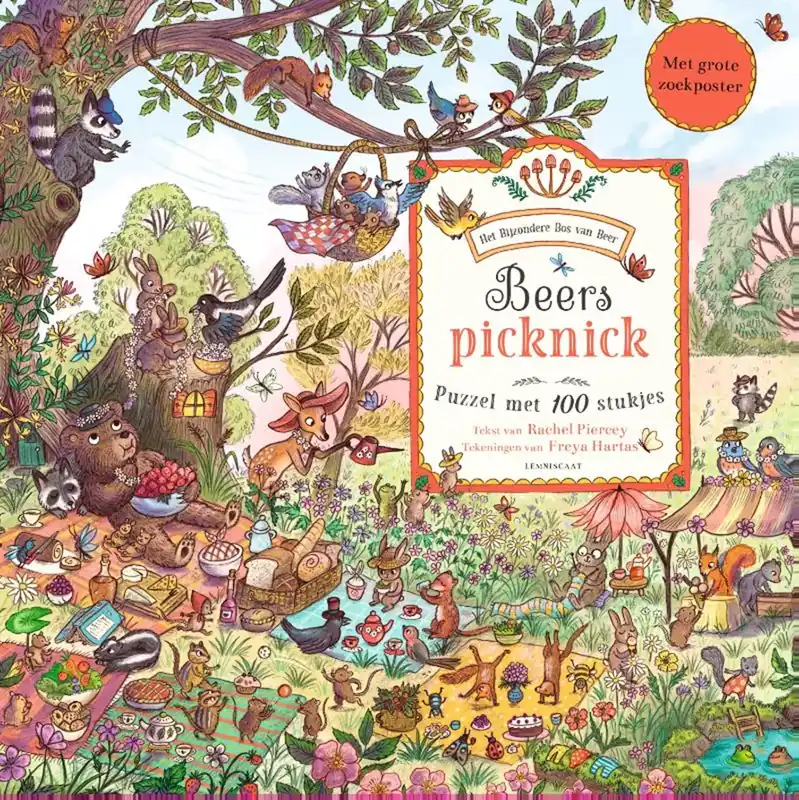 Lemniscaat Beers picknick puzzel, vanaf 4 jaar Voordeelprijs