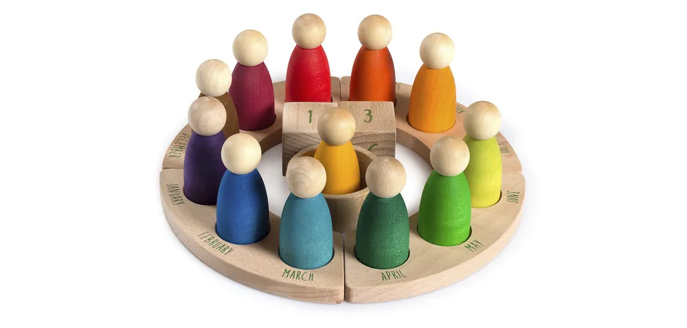 Hete Deal Grapat houten jaarring - kalender