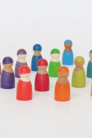 Actieprijs Grimms Twaalf vriendjes regenboog - poppetjes
