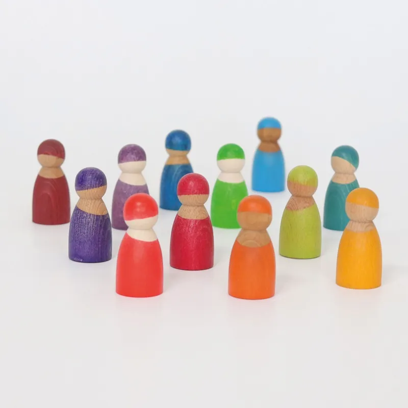 Actieprijs Grimms Twaalf vriendjes regenboog - poppetjes