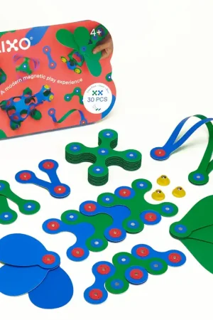 Hete Deal Clixo Crew blauw en groen magnetische bouwset 30 stuks