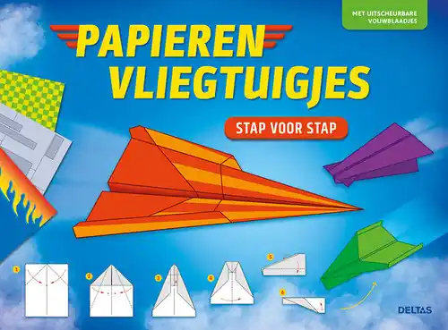 Papier en voorbeelden om vliegtuigen van papier te vouwen, vanaf 5 jaar Koopje