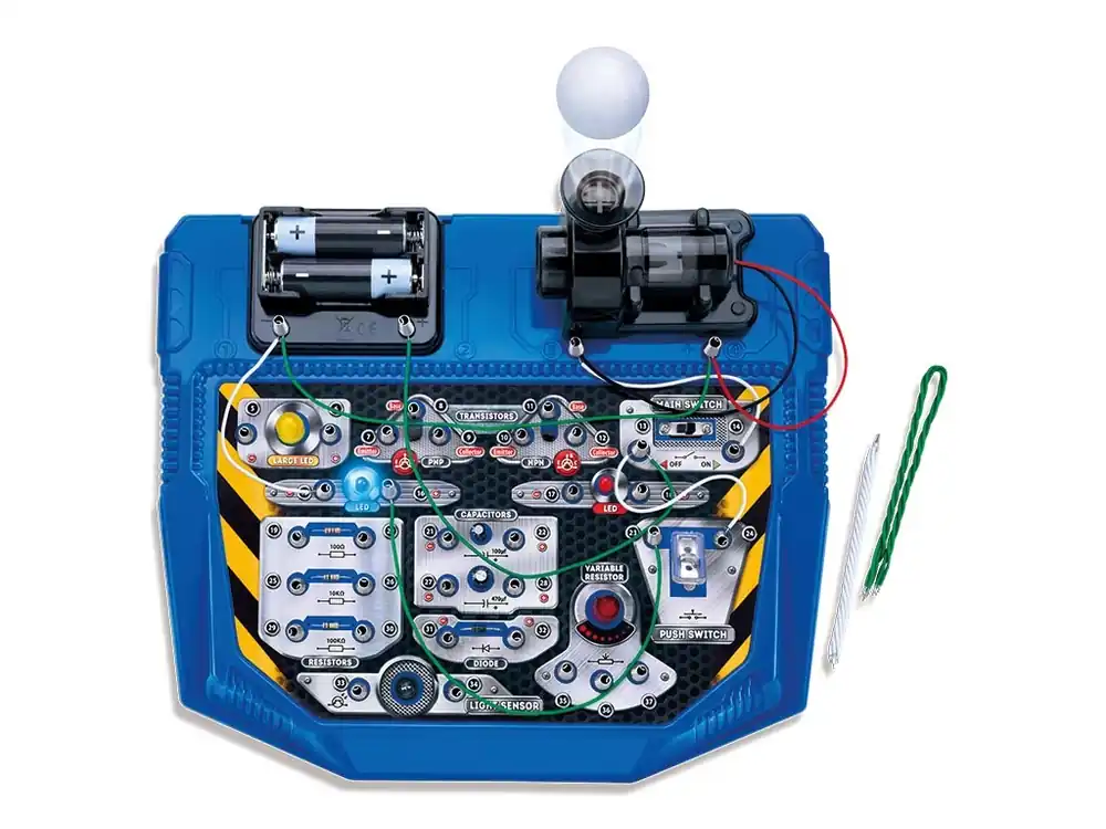 Elektronische projectenkit vanaf 8 jaar met 25 experimenten Bestel Nu