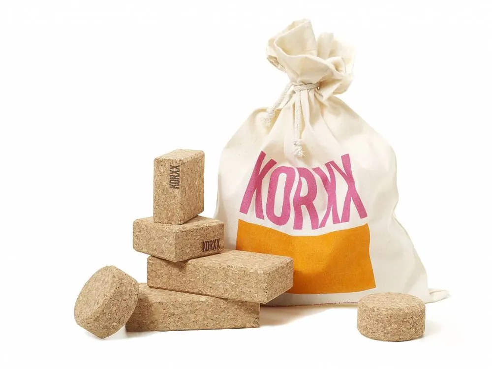 KORXX Baby kurk bouwblokken | 10 blokken en opbergzak Korting
