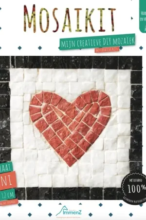 Mosaikit mozaiek Hart 12 cm Hoge Kwaliteit