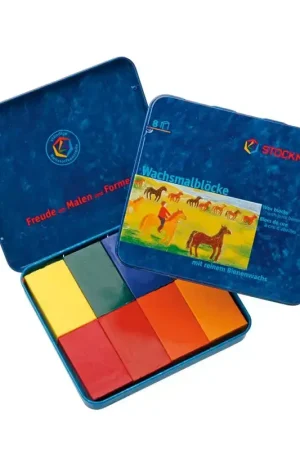 Koop Vandaag Stockmar 8 kleuren bijenwasblokjes exclusief zwart