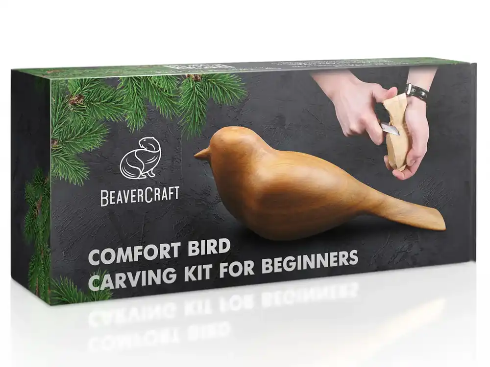 beavercraft Complete houtsnijset 'Vogelfiguur' voor beginners Gereduceerde Prijs