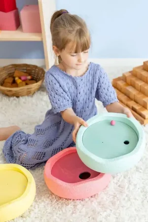 Grimms x Stapelstein® Rolling Discs warme pastelkleuren Beste Prijs