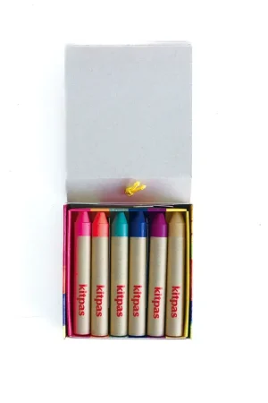 Kitpas (raam)krijt medium 6 stuks 'Nature' Betrouwbaar