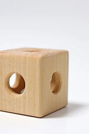 Hete Deal Grimms houten kubus met belletje