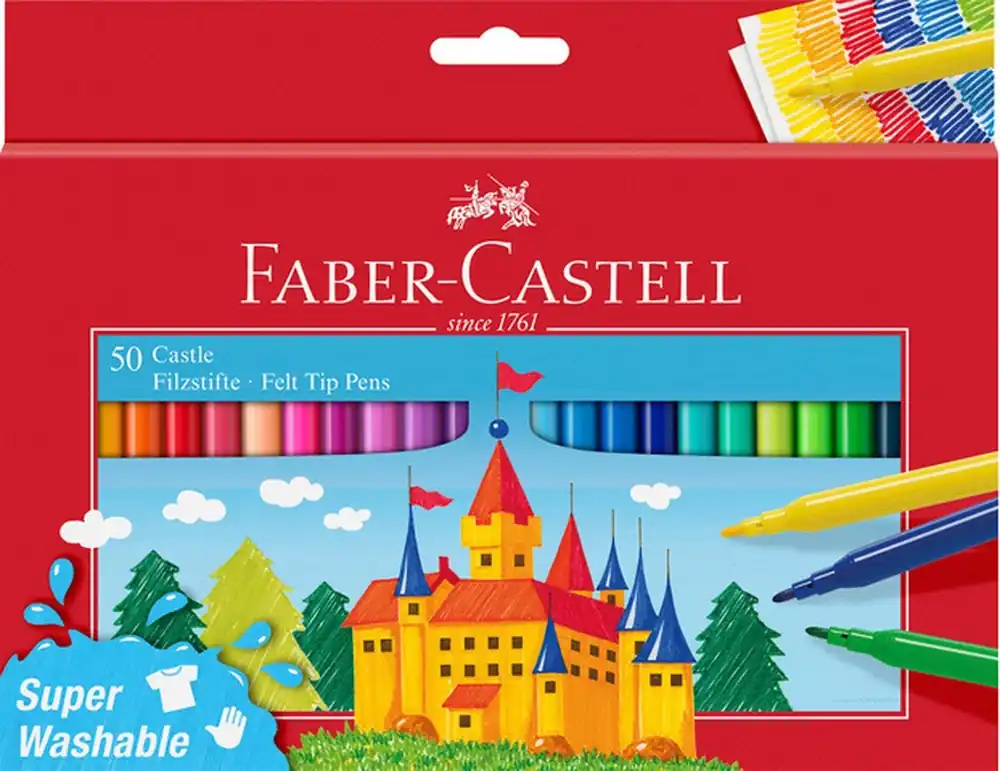 Veilige Betaling Faber Castell 50 Castle viltstiften
