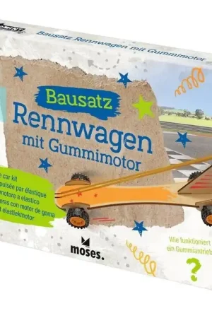 Hete Deal Bouwset Raceauto met elastiekmotor