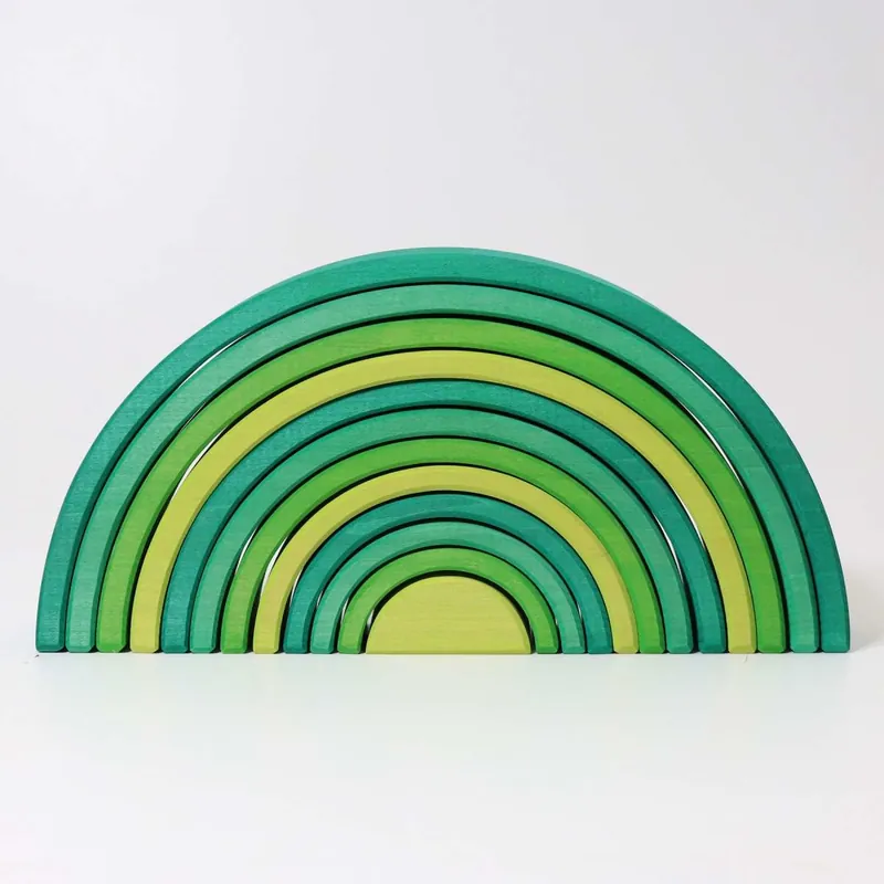 Grimms Grote houten regenboog forest green Fabrieksprijs