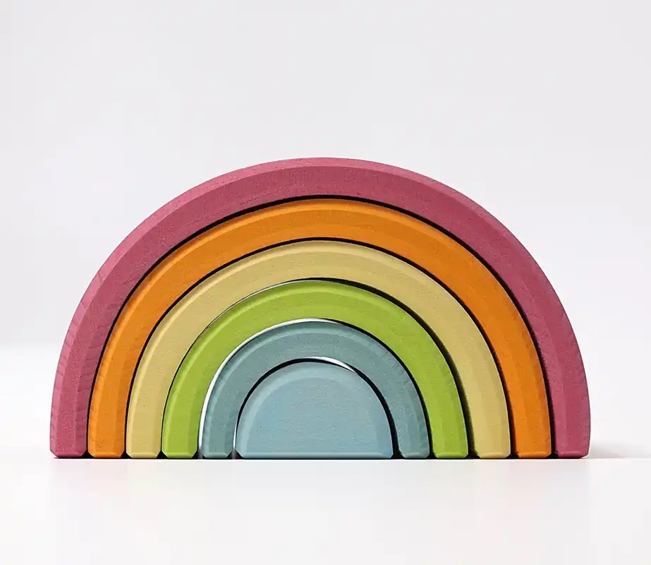 Nieuw Grimms 6-delige regenboog, pastel
