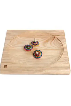 Dagaanbieding Tollenbord van massief licht beukenhout 20 x 20 cm