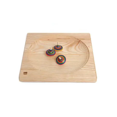 Dagaanbieding Tollenbord van massief licht beukenhout 20 x 20 cm