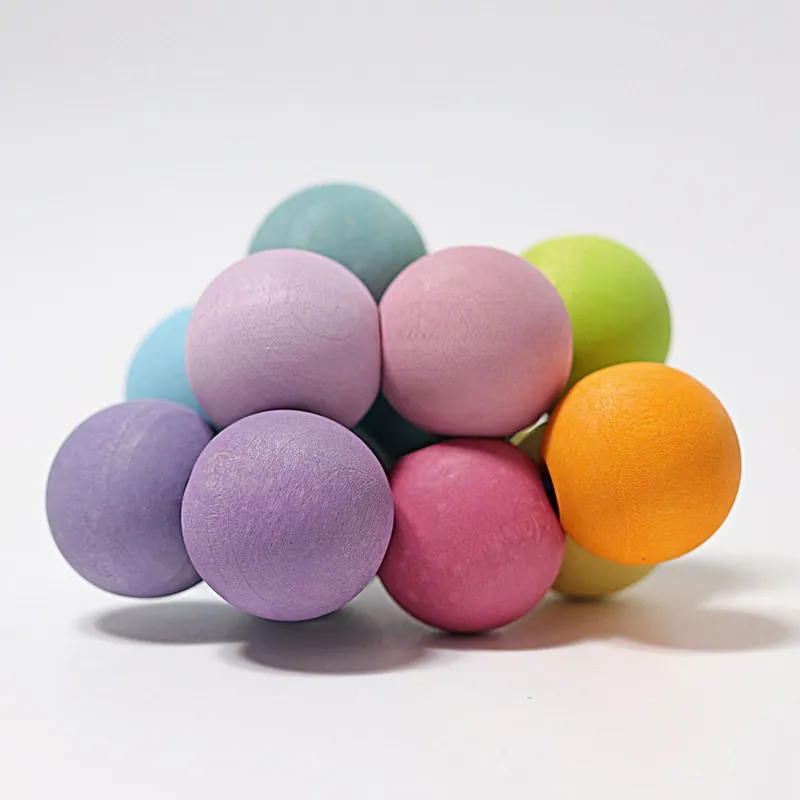 Fabrieksprijs Grimms Beads grasper pastel - grote kralen