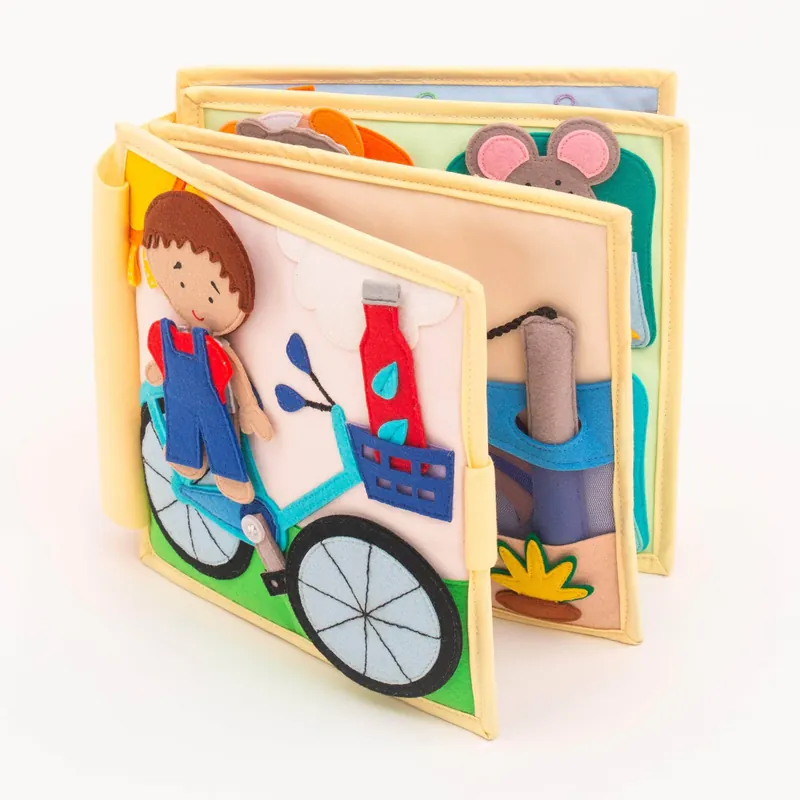 Jolly Designs Quiet Book My First Bicycle - 6 Pagina's, vanaf 18 maanden Gecertificeerd