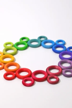 Grimms houten ringen regenboog Seizoensaanbieding
