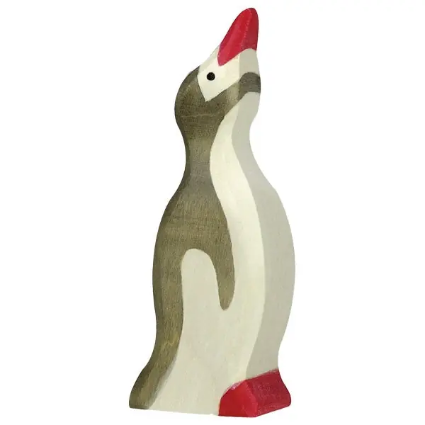 Favoriet Holztiger houten pinguin klein kop omhoog 3 cm
