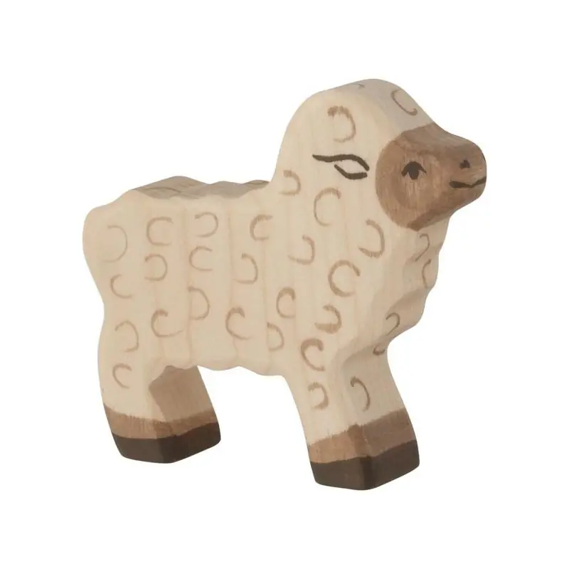 Holztiger houten lam 7,5 x 1,9 x 6,5 cm Favoriet