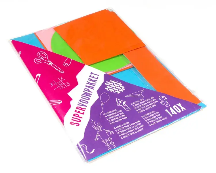 Supervouwpakket 140 delig met diverse vouwblaadjes Dagaanbieding