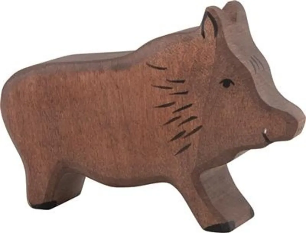 Holztiger houten wild zwijn 11,5 cm Aanbieding