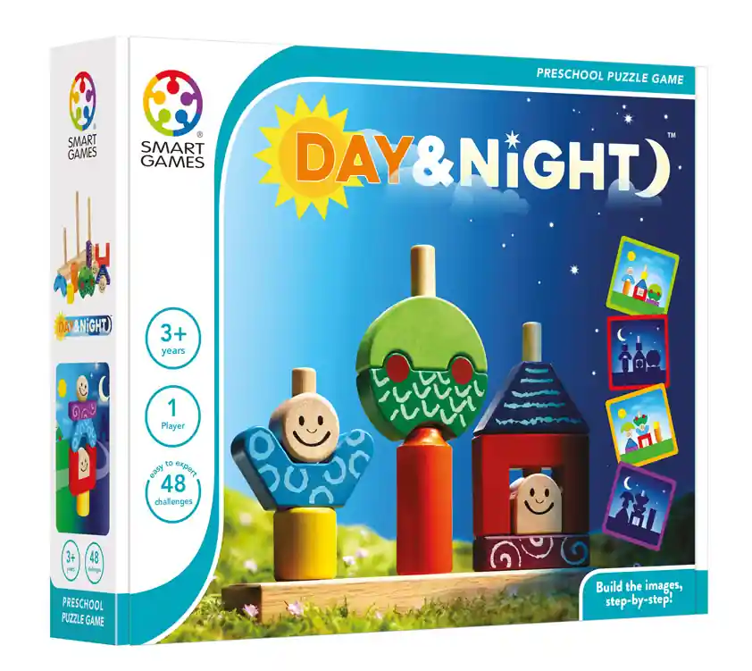 Smartgames Dag en nacht vanaf 2 - 5 jaar Gecertificeerd