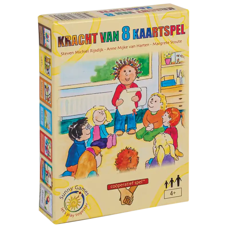Op = Op Kracht van 8 kaartspel met coöperatieve spellen