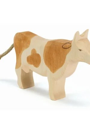 Aanbieding Ostheimer Bruine koe staand als houten boerderijdier voor open spel