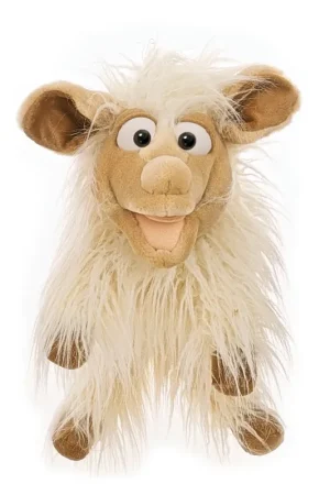 Populair Handpop schaap Lucy 43 cm met beweegbare mond en kop