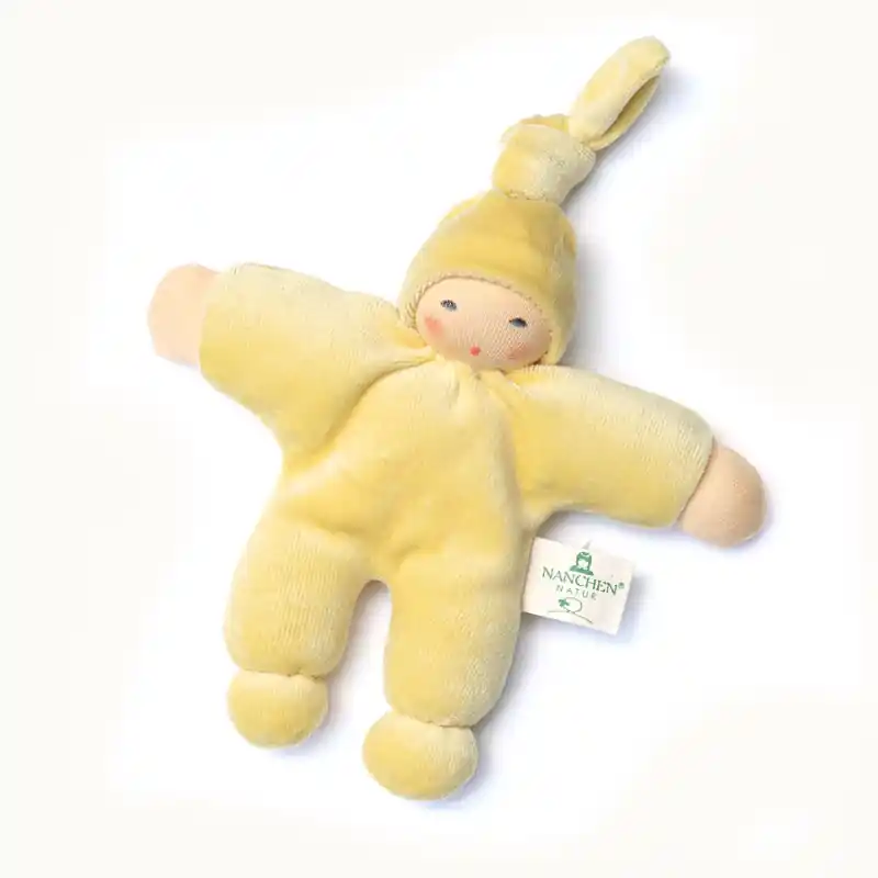 Dagaanbieding Nänchen Natur Knuffelpopje Pimpel botergeel