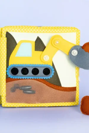 Jolly Designs Quiet book My First Digger - Mijn eerste Graafmachine Laatste Kans