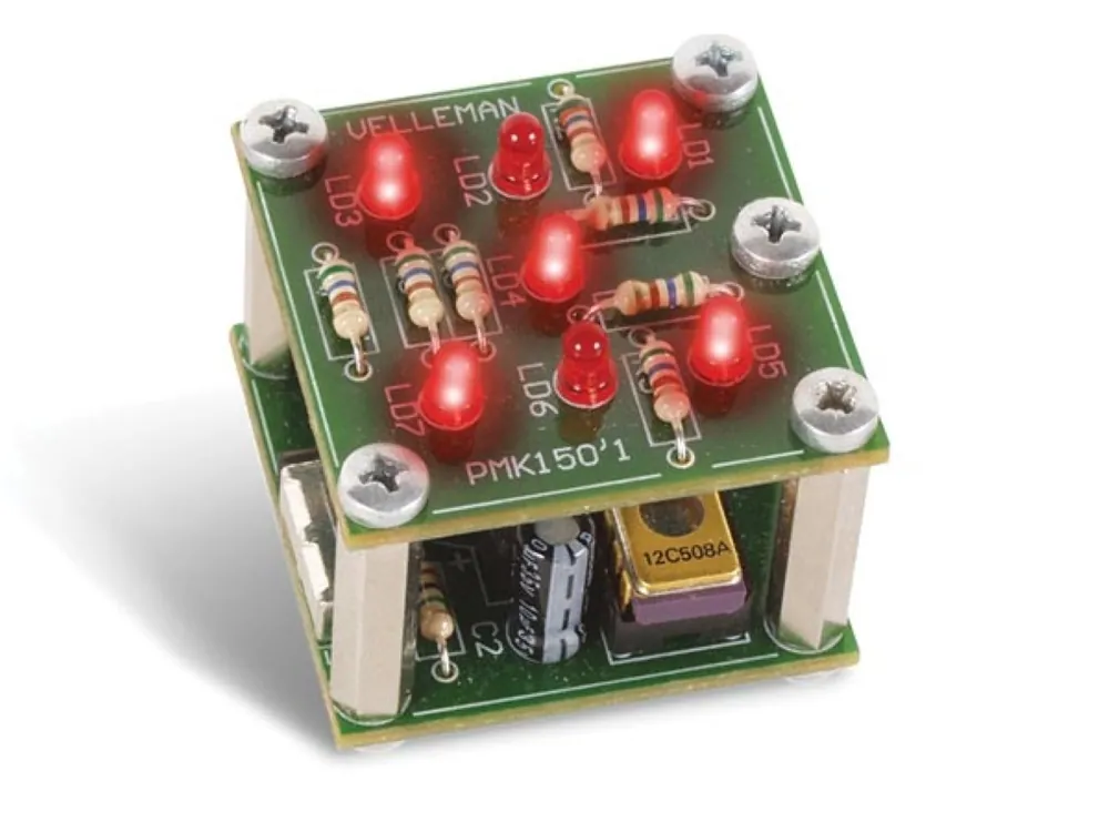 Schud dobbelsteen soldeerkit voor begeleide elektronica Finale Uitverkoop